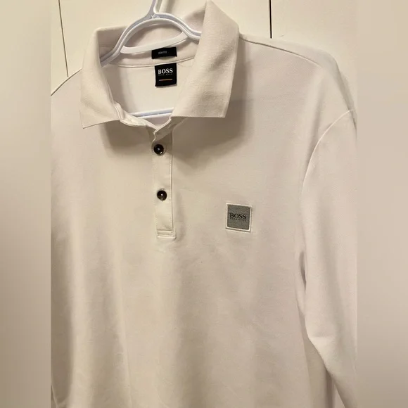 BOSS Boss Slim-Fit Passerby Long Sleeve polo shirt - Picture 3 of 15
